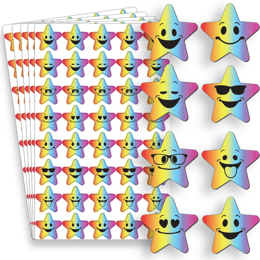 Rainbow Star Stickers