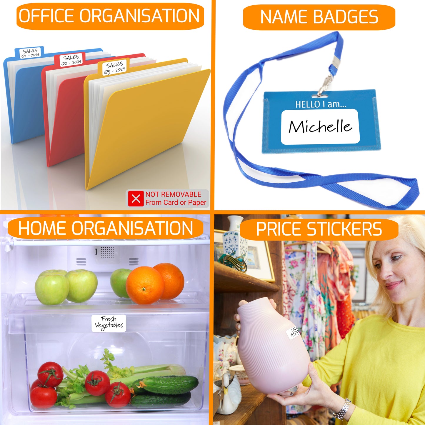 Easy Peel Off Labels