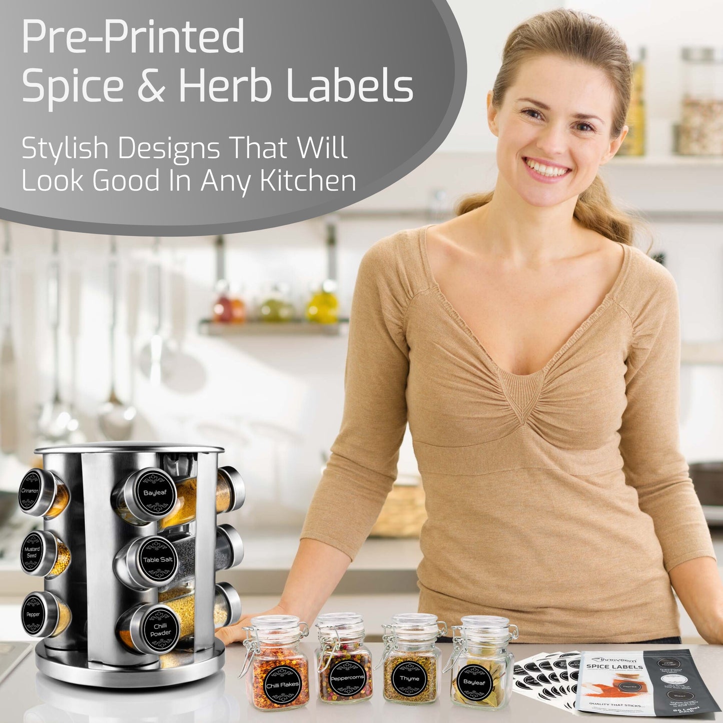 Spice Jar Labels (JL405)
