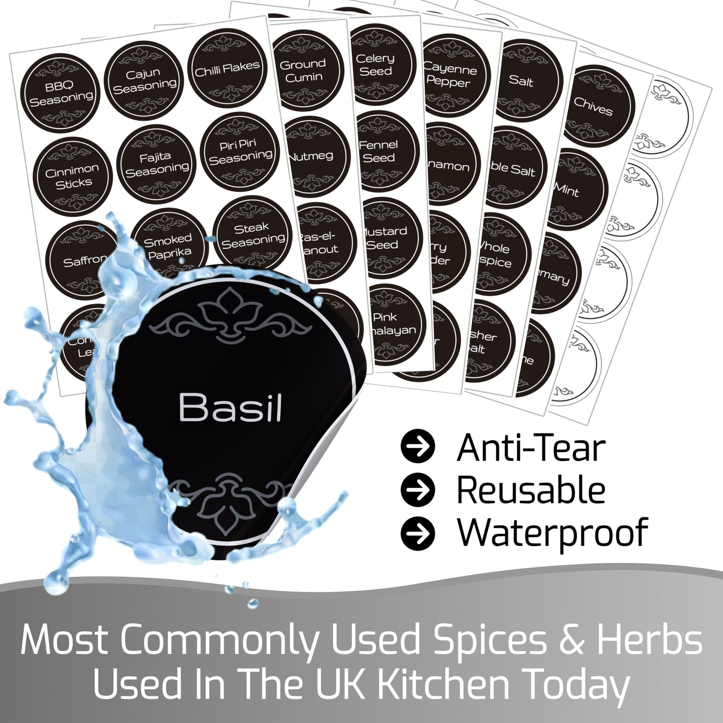 Spice Jar Labels (JL405)