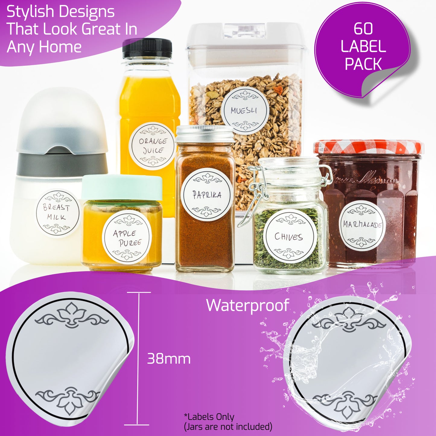 Round Labels for Jars & Bottles