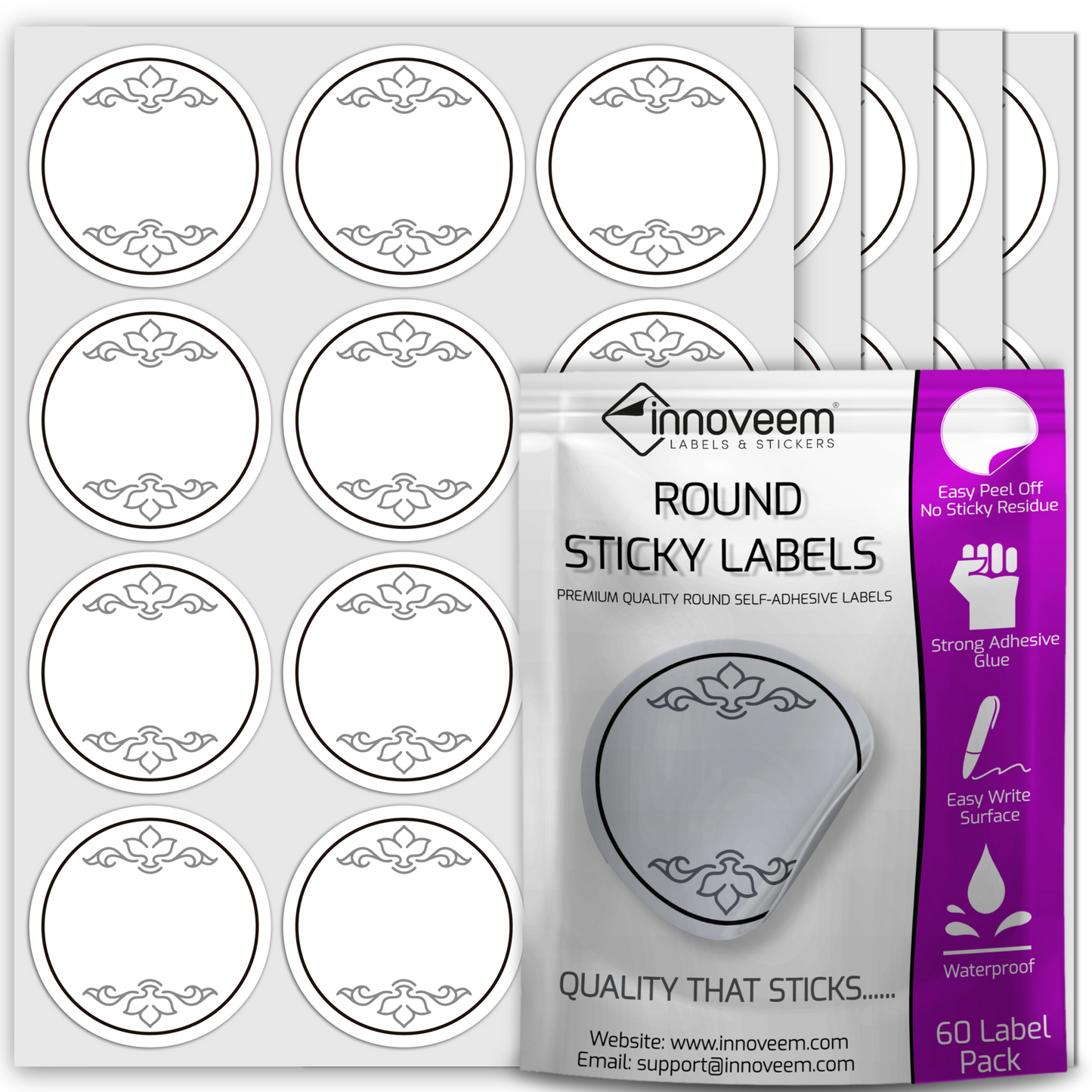 Round Labels for Jars & Bottles