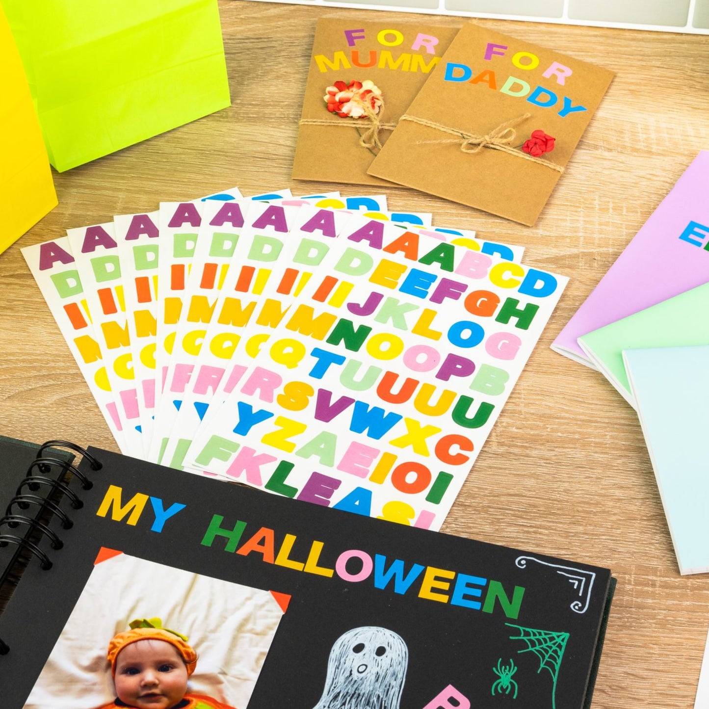 Sticky Letters for Crafts