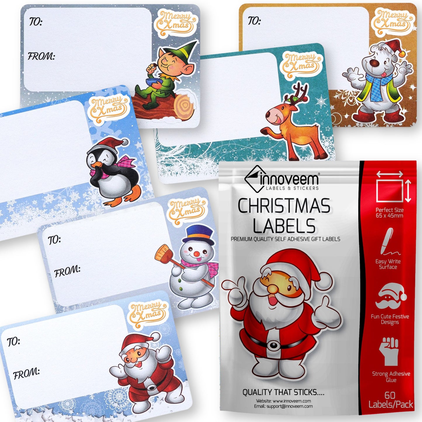 Christmas Labels Stickers