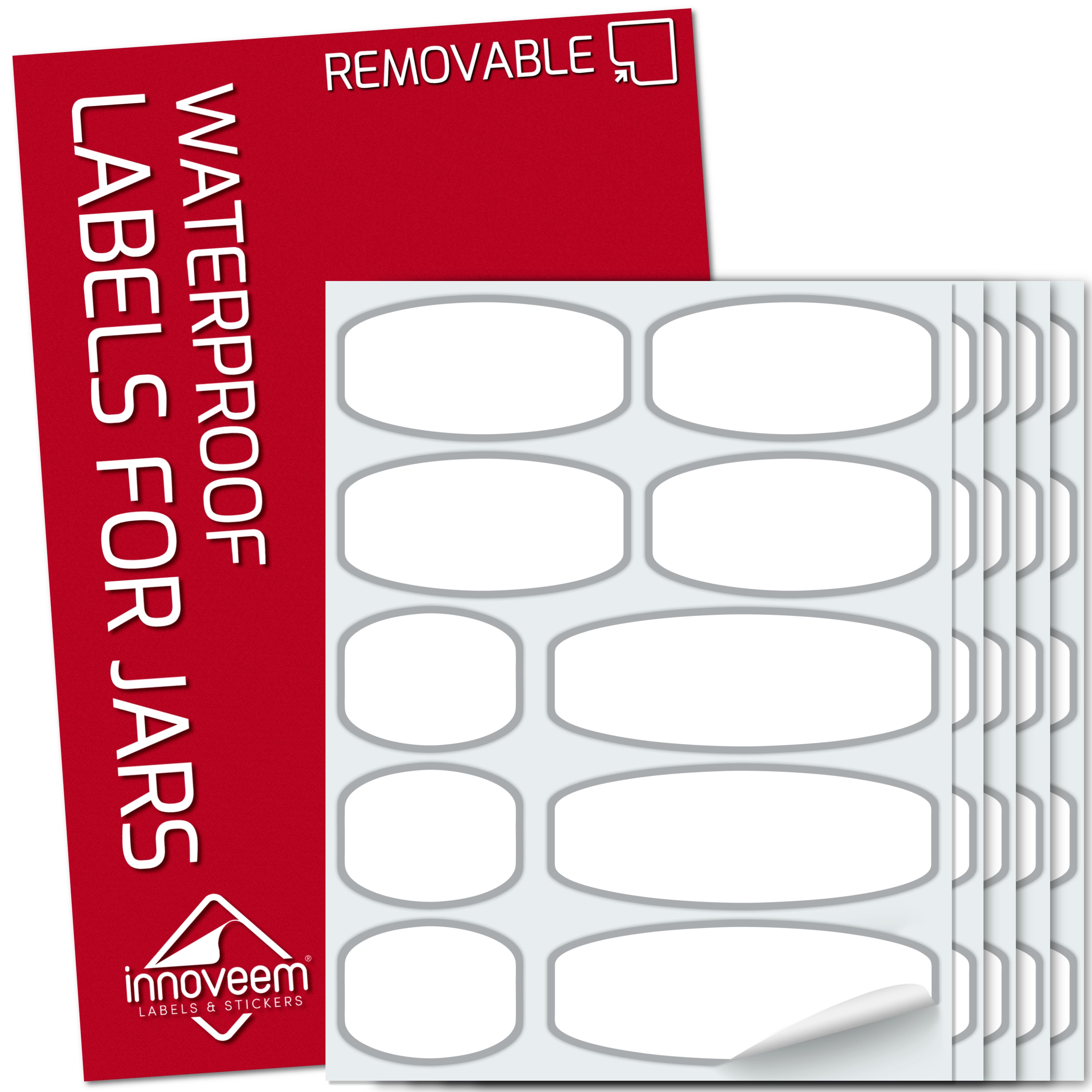 Waterproof Labels | Labels For Storage Jars | No Sticky Residue – Innoveem
