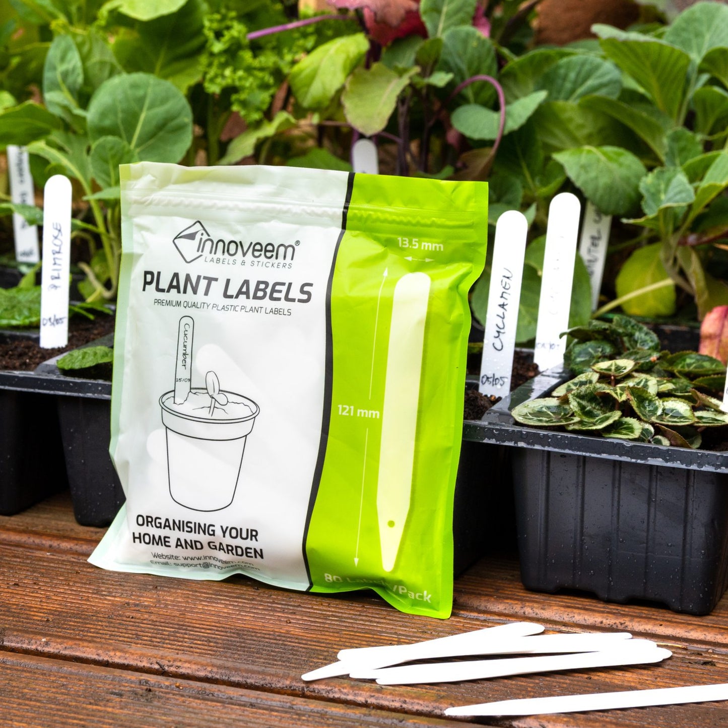 Plant Labels | Strong & Durable Plastic | Easy To Write Surfaces – Innoveem